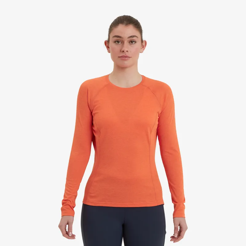 Montane Womens Dart Long Sleeved T-Shirt - Tigerlily-1